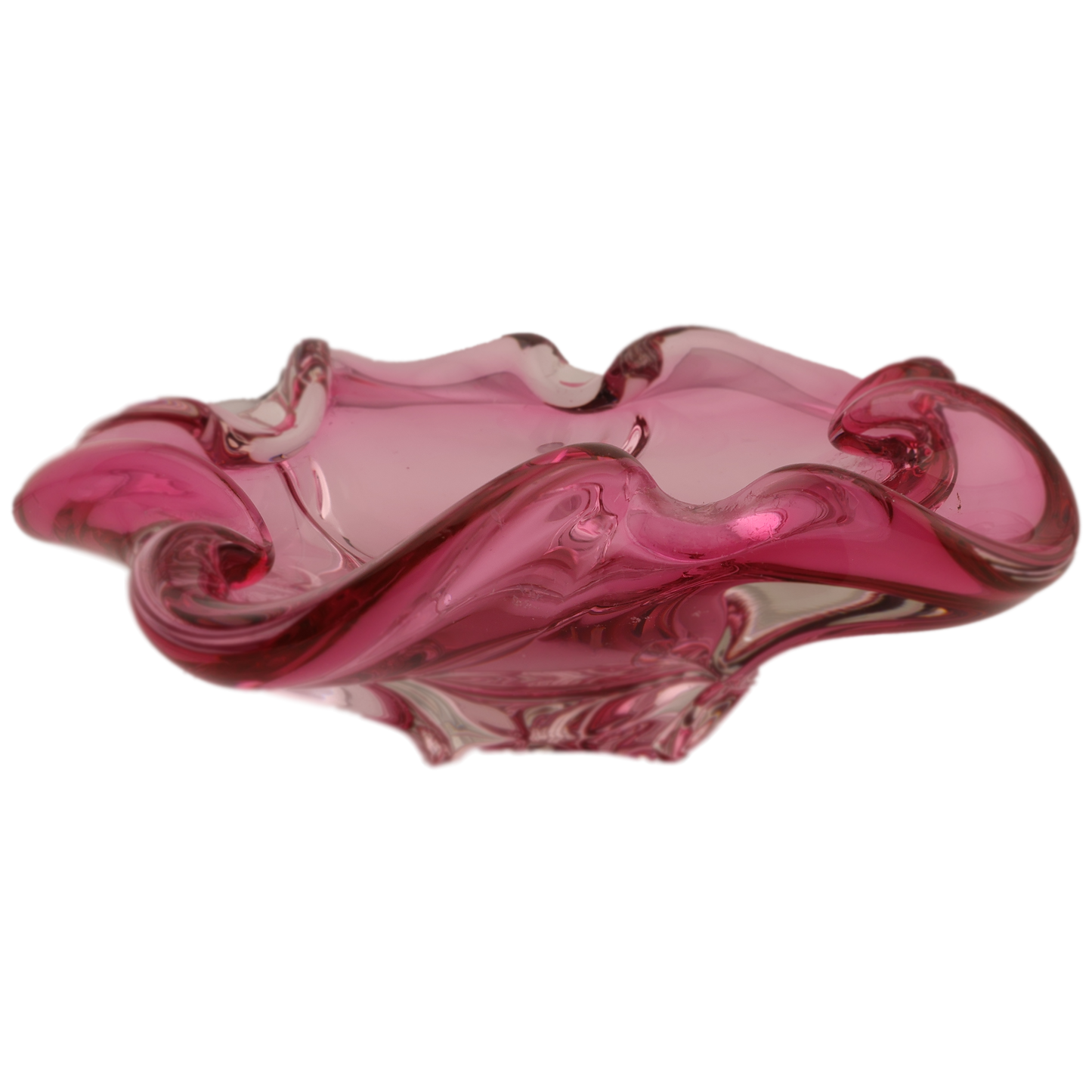 Vintage Pink Murano Art Glass Ashtray/Catchall