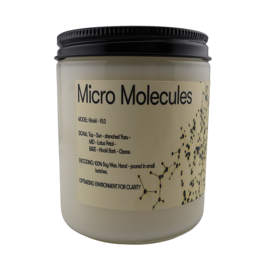 Micro Molecules Candle - Hinoki and Yuzu Blossoms 8oz