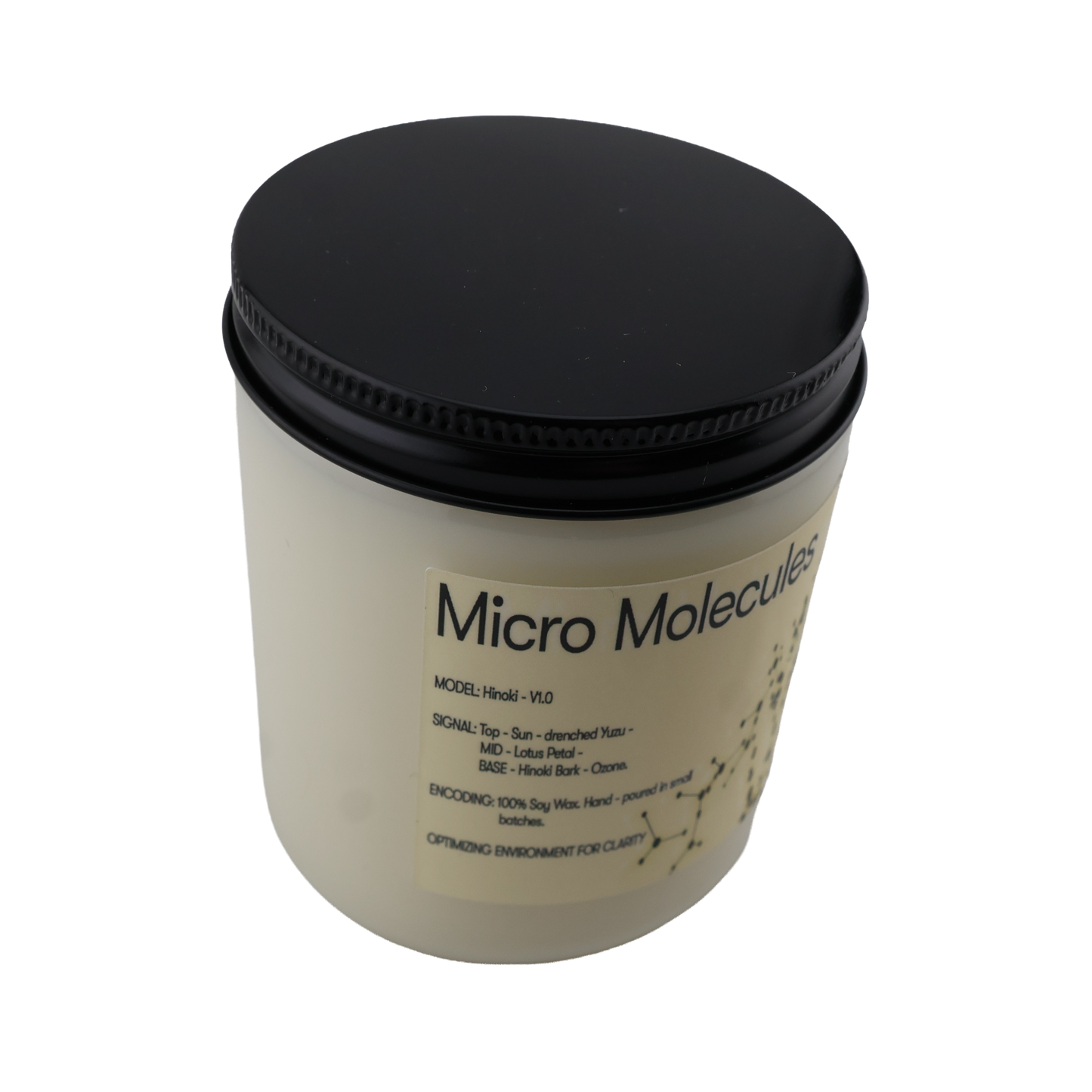 Micro Molecules Candle - Hinoki and Yuzu Blossoms 8oz