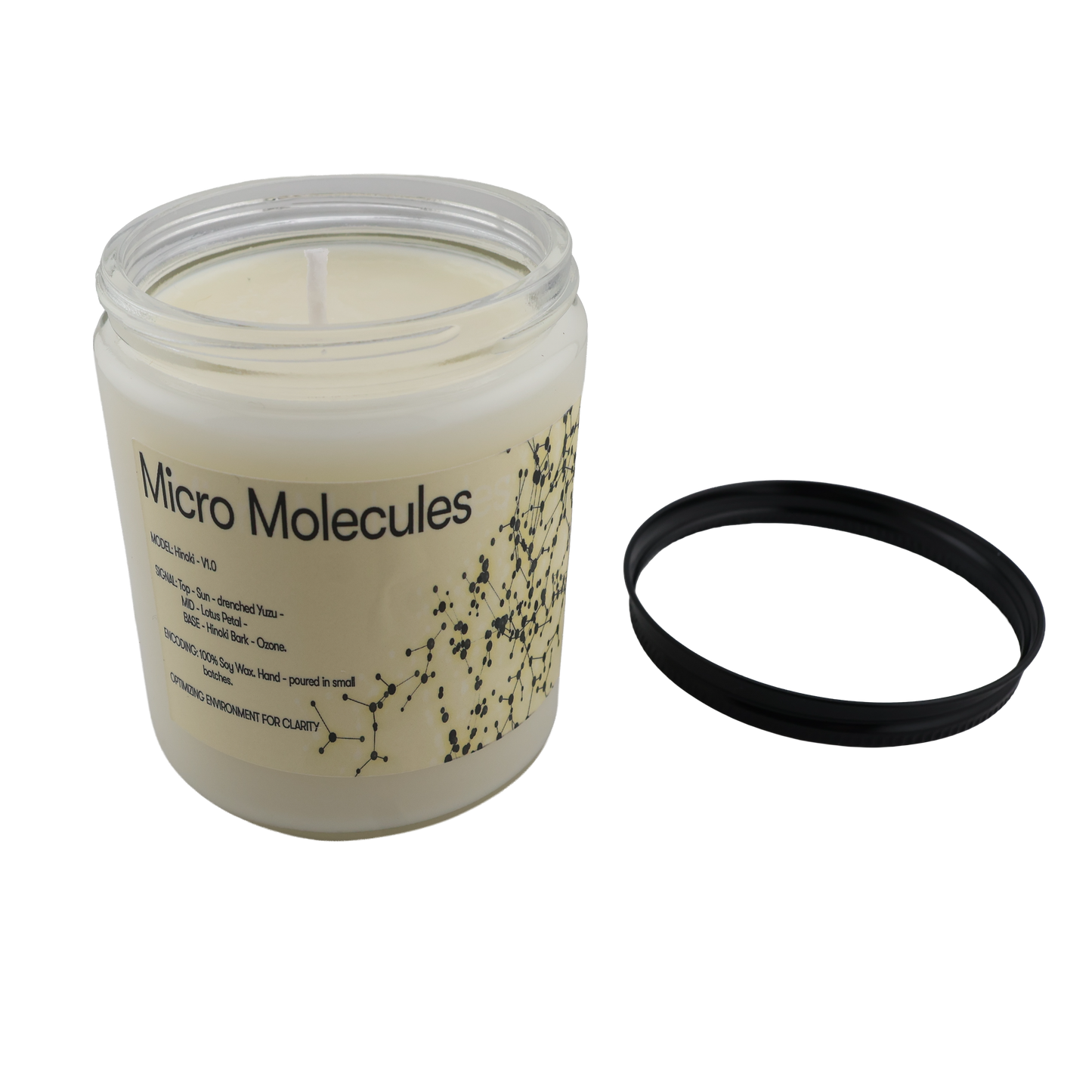 Micro Molecules Candle - Hinoki and Yuzu Blossoms 8oz