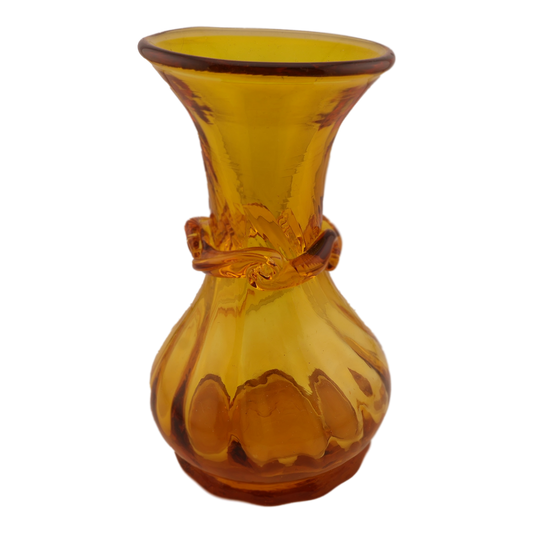 Vintage Amber Glass Vase