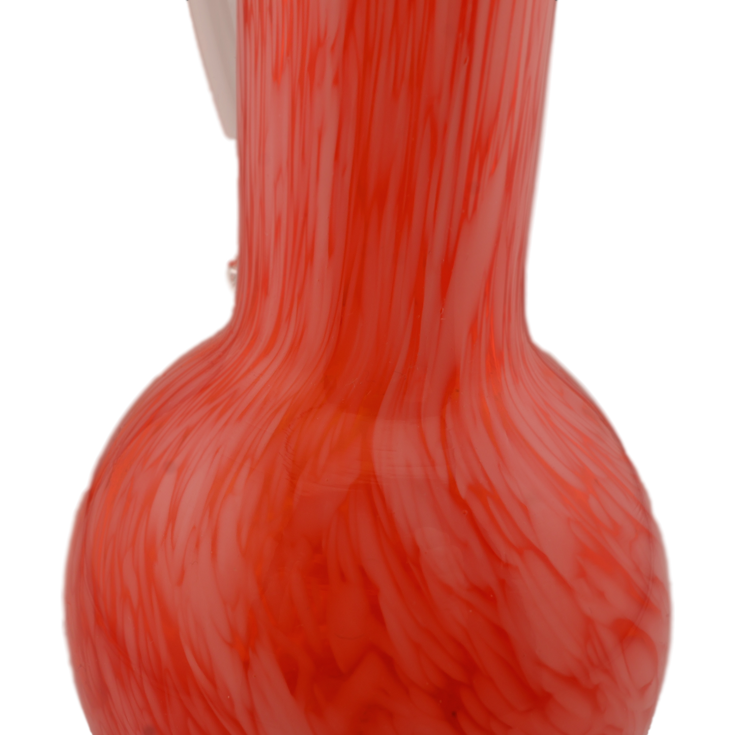 Vintage Lefton Cranberry Swirl Glass Pitcher