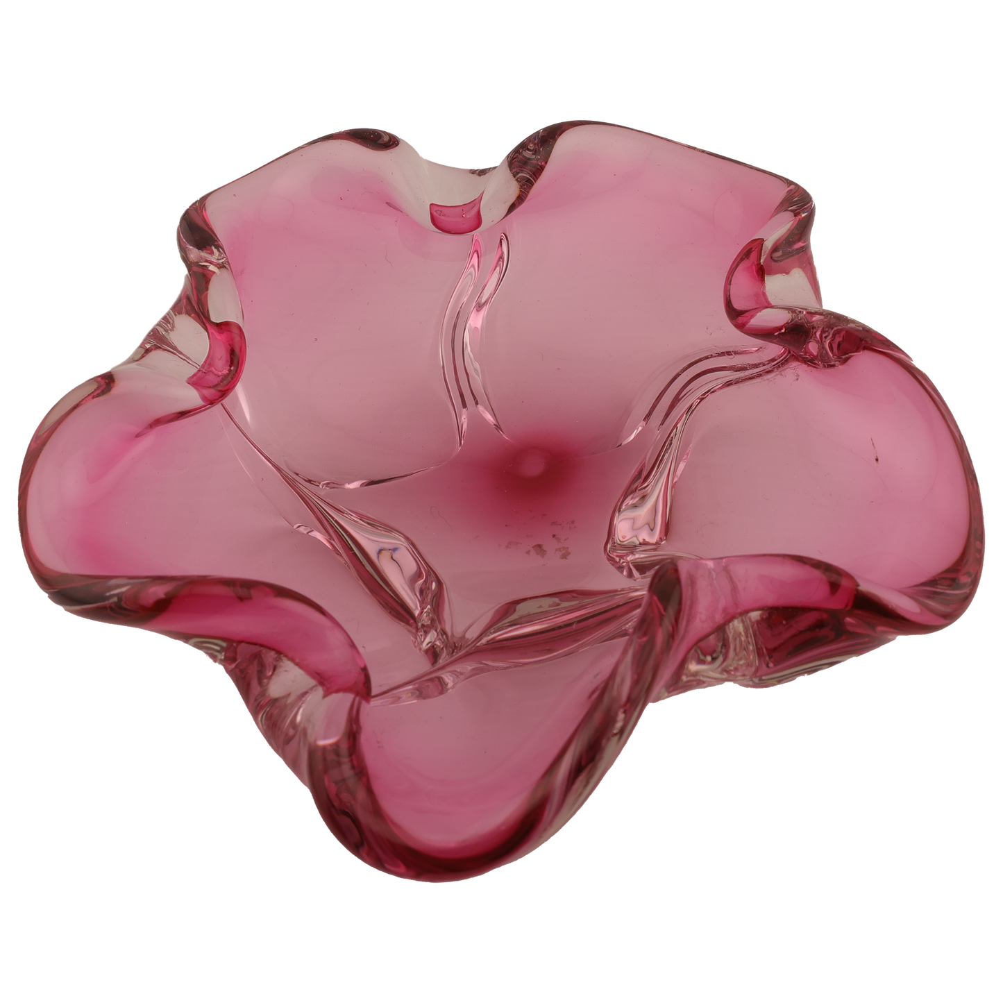 Vintage Pink Murano Art Glass Ashtray/Catchall