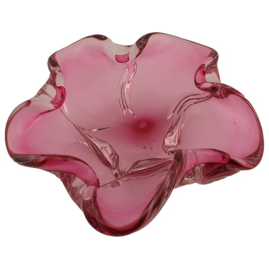 Vintage Pink Murano Art Glass Ashtray/Catchall
