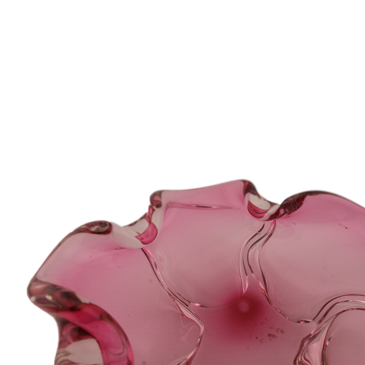 Vintage Pink Murano Art Glass Ashtray/Catchall