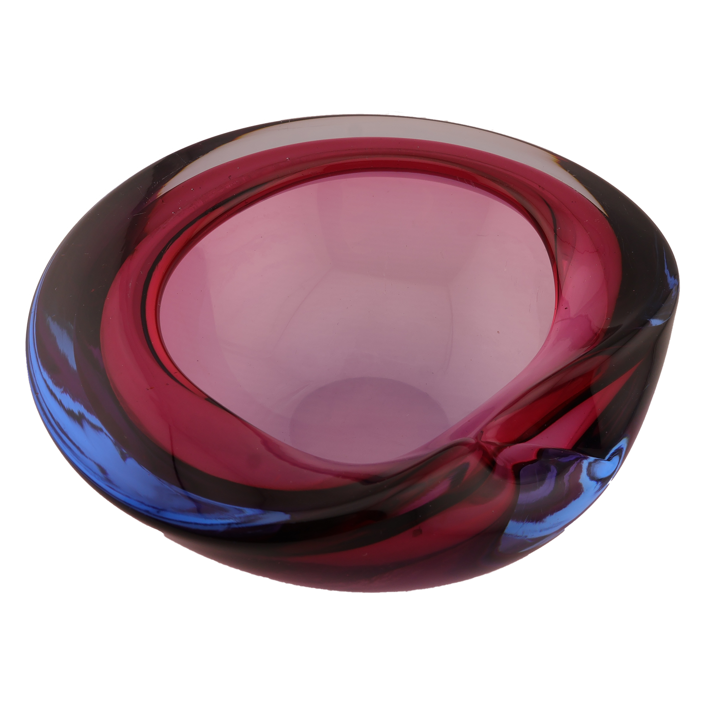 Mid-Century Murano Sommerso Catchall/Ashtray